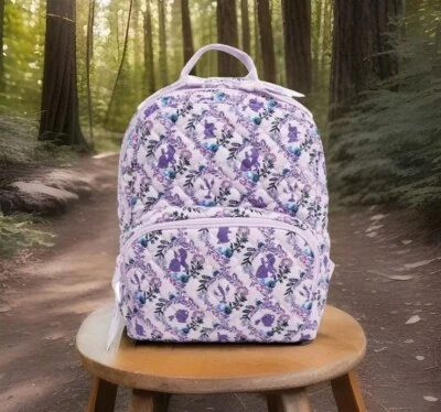 Vera Bradley Mini Backpack Disney BELLE FLORAL CAMEO Limited Edition Purple NWT - Image 1 of 4