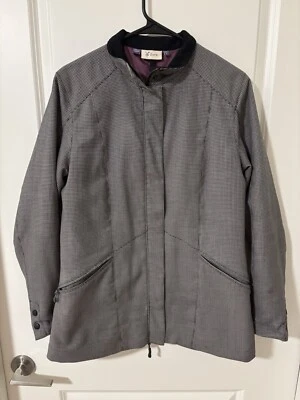 Ibex Mad River Mini Houndstooth Check Wool Coat Women's Size Medium EUC - Image 1 of 4