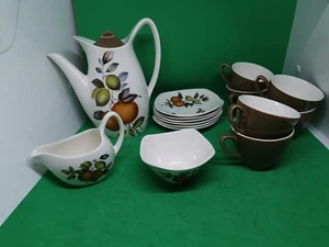 Midwinter Vintage Tee Kaffee Set Tassen & Untertassen Orangen & Zitronen Stylecraft - Bild 1 von 9