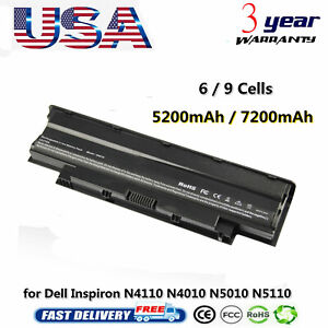 6/9 Cells Battery Type J1KND for Dell Inspiron N4010 N5010 N5050 N7110 N7010R