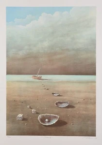 Walter Heckmann/großformatige Farblithographie/handsigniert/300 Exemplare/1985/2 - Picture 1 of 3