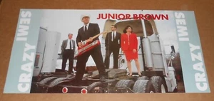 Junior Brown Semi Crazy 2-Sided Flat Squares Promo 1996 Poster 24x12 RARE - Picture 1 of 4