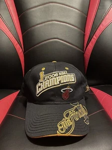 2006 Miami Heat NBA Champions Vintage Reebok Embroidered Strap Back - Picture 1 of 11
