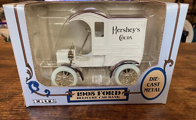 1905 Ford Delivery Car Bank w/Key Ertl J.T's Hershey’s Cocoa Die-Cast Metal NEW - Image 1 of 4
