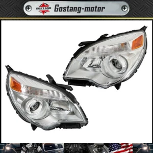 Left+Right Side Chrome Halogen Headlights Assembly For Chevy Equinox 2011-2015 - Picture 1 of 12