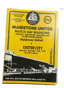 MAIDENHEAD UNITED V EXETER CITY - FA CUP 2ND RD - 16.12.1978 - Bild 1 von 1