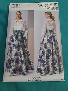 Vogue 2029 Sewing Pattern Ladies Dress By Badgley Mischka Size 8-16 - Picture 1 of 3