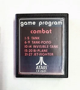 Combat ATARI 2600 Video Game Cartridge Only 1980 Tested (See Photos) - Picture 1 of 5