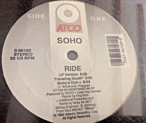 Soho - ride - mint condition still sealed . 12" vinyl . Moby mixes - Picture 1 of 4