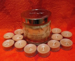 Partylite Zimtholz Set Duftwachsglas G73C946 und  Teelichter V0946E - Bild 1 von 2