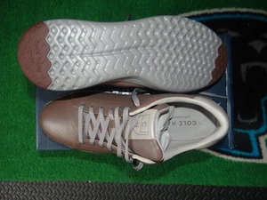 Neu mit Etikett Cole Haan GrandPro Tennis Freizeit Lava/Dezember Sky Lederschuhe Herren Größe 9 - Bild 1 von 8