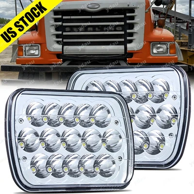 For Sterling Truck A9500 LT9500 1999-2008 7x6" LED Headlights Sealed Hi/Lo Beam - Image 1 of 4
