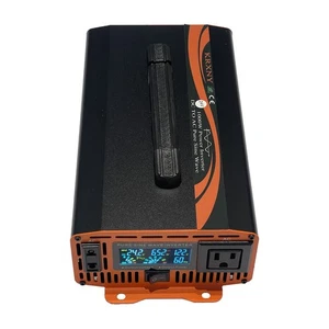 1000W Power Inverter Pure Sine Wave 24V DC to 120V AC for RV Home Solar from US - Picture 1 of 13