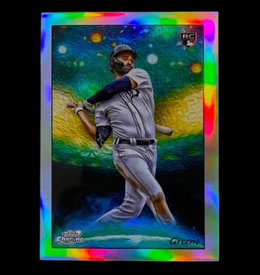 RILEY GREENE ROOKIE RARE REFRACTOR CASE HIT Holo Silver Insert - DETROIT - Image 1 of 2