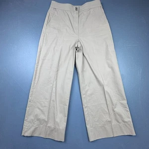 Kookai Hose Damen Gr. 30 beige weites Bein hoher Bund Hose minimalistisch schick - Bild 1 von 12