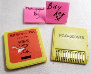 Cartucho de prueba de fábrica amarillo Nintendo DS TWL juego de dos FCS dsi - Imagen 1 de 3