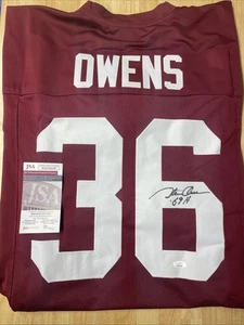 Steve Owens Autograph Oklahoma Sooners Jersey JSA Certified - Heisman Winner 69’ - Picture 1 of 9
