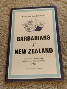 BARBARIANS v NEW ZEALAND Programme 27th. Jan. 1973 " Greatest Try Ever " MINT - Picture 1 of 18