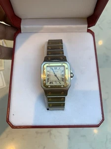 CARTIER Santos Galbee Watch 1566 Stainless Steel K18 yellow gold - Gents 29mm - Picture 1 of 12