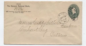 1898 New York Hanover Bank 2 ct verde PSE per il Canada [sr.1191] - Foto 1 di 3