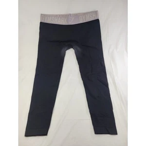 Gymshark Pants Women Medium Leggings Black Athletic Leisure Workout Gym Sports - Picture 1 of 7