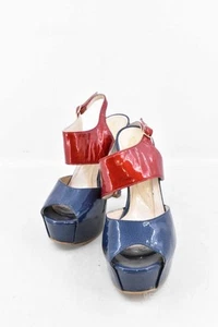 Zapatos De Tacón Para Mujer Rojos Brillantes N.37,5 - Imagen 1 de 3