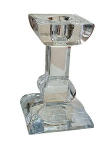 Villeroy & Boch Siena Kristall Kerzenhalter transparent Glas Kerzenständer - Bild 1 von 5