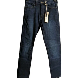 M&S (Collection) The Lily High Waist Slim Jeans Dark Indigo Blue 8 Short - Picture 1 of 3