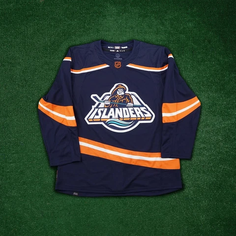 New York Islanders NHL Adidas Authentic Reverse Retro 2.0 Blue Jersey HN4086 Cover