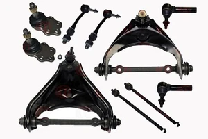 Dodge Dakota 97 to 99 RWD Upper Control Arms Ball Joints Tie Rods Sway Bar Links - Picture 1 of 2
