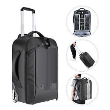 Neewer 2-in-1 AntiShock Convertible Wheeled Camera Backpack Rolling Luggage Case