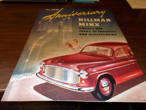 Folleto de ventas Hillman Minx años 50 - Imagen 1 de 3
