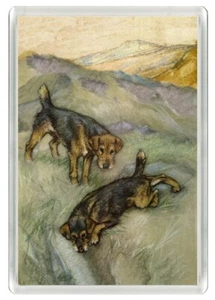 LAKELAND TERRIER DOGS DOG ART PRINT NOVELTY ACRYLIC FRIDGE MAGNET GREAT GIFT - Picture 1 of 1