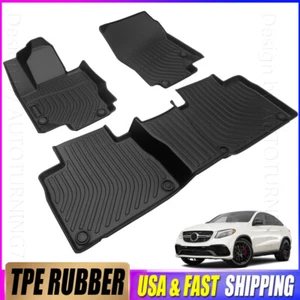 For 2020-2024 Mercedes-Benz GLE GLE350 GLE53 GLE450 GLE63 Floor Mats TPE Rubber - Picture 1 of 10