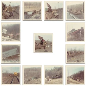 Fotos de ferrocarril de tren descarriladas instantáneas de accidentes ferroviarios de la década de 1960 A5012 - Imagen 1 de 15