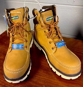 Stivali da lavoro uomo Penn punta acciaio Goodyear nuovi con etichette, grano, US 11 - Foto 1 di 9