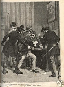 1886= RISORGIMENTO PERSONAGGI = CORELLI = Rara Stampa Antica = Old Print - Picture 1 of 1