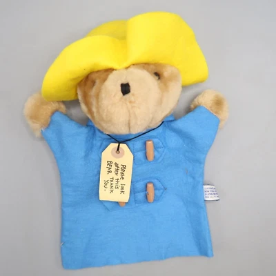 Oso Eden Paddington Peluche Marioneta de Mano Juguete Cabeza de Peluche 10 pulgadas 1981 De Colección Foto 1 de 4