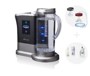 Generador de agua de hidrógeno Lourdes Premium + cartucho y recipiente de vacío PLATEADO - Imagen 1 de 9