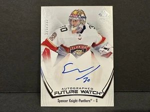 2021-22 SP auténtico reloj futuro #111 novato Spencer Knight FW RC AUTOMÁTICO/999 NHL - Imagen 1 de 14