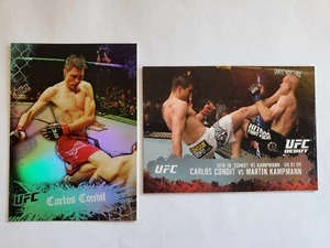 2009-2010 Topps UFC Carlos Condit lote de dos cartas - RC UFC debut vs Martin Kampmann - Imagen 1 de 6