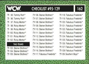 1991 Impel WCW #162 Checklist