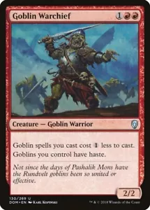 1x GOBLIN WARCHIEF - Dominaria - MTG - Magic the Gathering - Foto 1 di 1