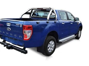 Sport Roll Nerf Bars Überrollbügelschlaufe passend für Ford Ranger 2016+ Edelstahl 4x4 - Bild 1 von 8