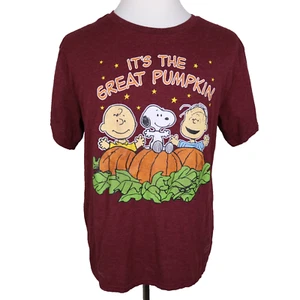 T-shirt Peanuts It's The Great Pumpkin * Large L * Ottime condizioni * LOGO sul davanti - Foto 1 di 9