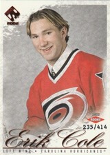 Erik Cole 2001-02 Pacific Private Stock Rookie Card SP / 414