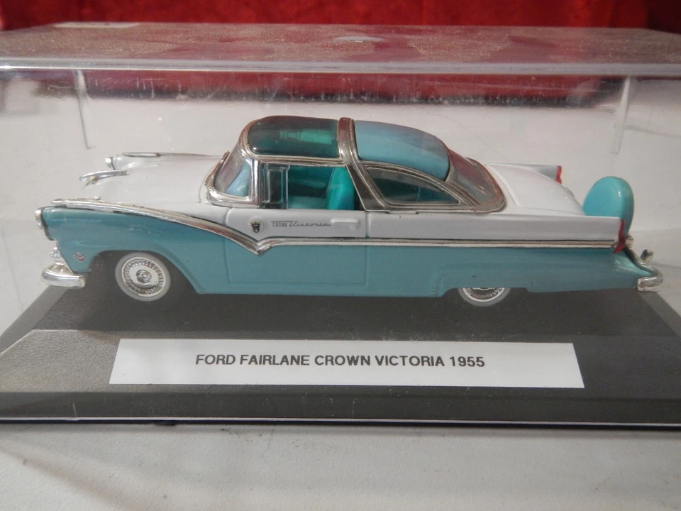 NEW !! FORD FAIRLANE CROWN VICTORIA 1/43 Vintage Américaine USA CUBA 1955 - Photo 1/1