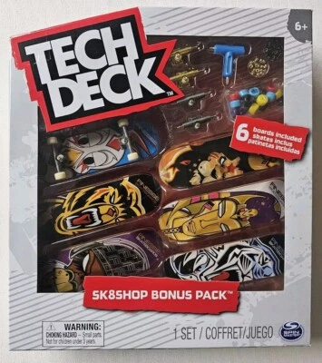 TECH DECK - Sk8shop Bonus Pack (Finesse) 6 Tableros TOTALMENTE NUEVO Foto 1 de 4