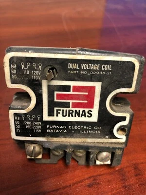 Furnas Dual Voltage Coil 110-120V | D2936-31 | - Image 1 of 2
