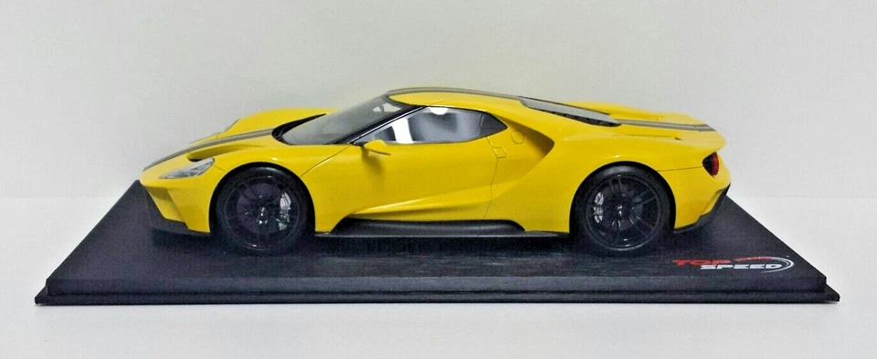 MODELLINO AUTO 1:18 TOP SPEED TSM FORD GT YELLOW LOS ANGELES SHOW 2015 DIE CAST - Immagine 1 di 4